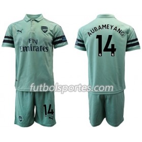 Camisetas Arsenal Aubameyang 14 Niño Tercera Equipacion 2018/2019